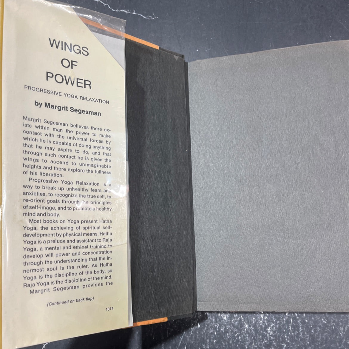 wings of power progressive yoga relaxation book, by Margrit Segesman, 1973 Hardcover image 4