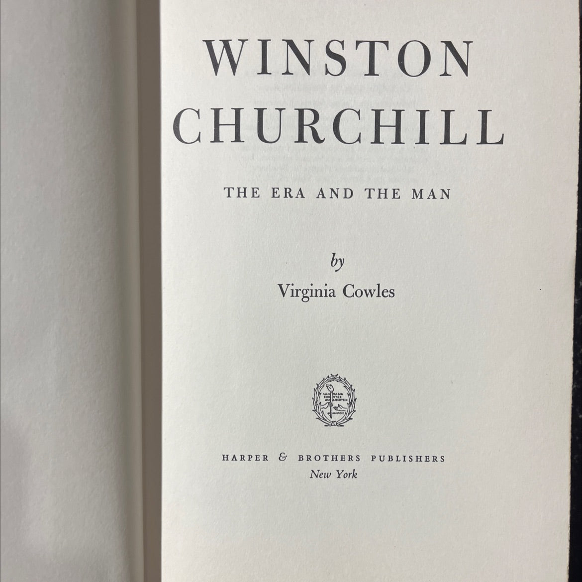 winston churchill the era and the man book, by Virginia Cowles, 1953 Hardcover image 2