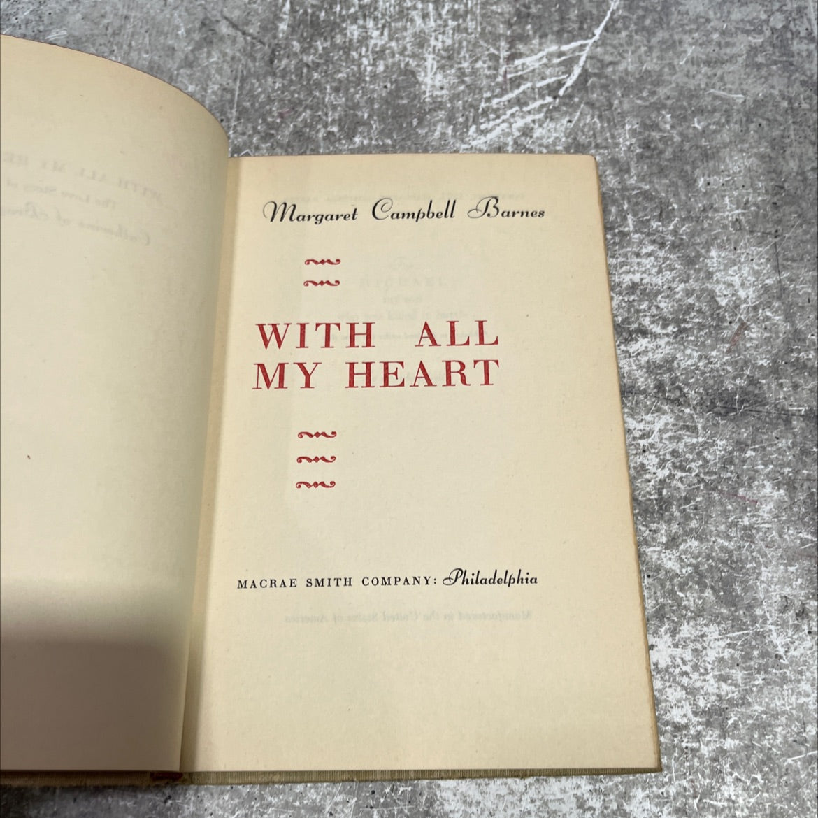with all my heart book, by margaret campbell barnes, 1951 Hardcover image 2