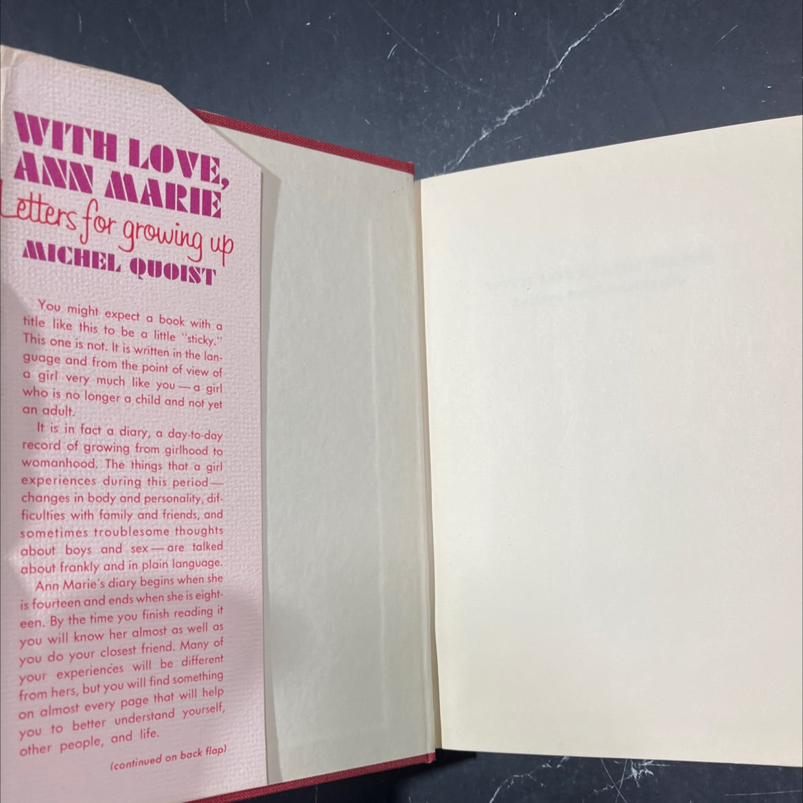 with love, ann marie book, by Michel Quoist, 1968 Hardcover image 4
