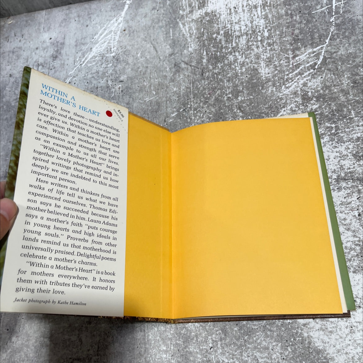 within a mother's heart book, by Glenna Sue Dudley, 1972 Hardcover image 4