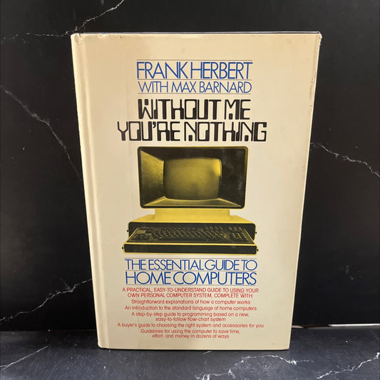 without me you're nothing book, by Frank Herbert, Max Barnard, 1980 Hardcover image 1