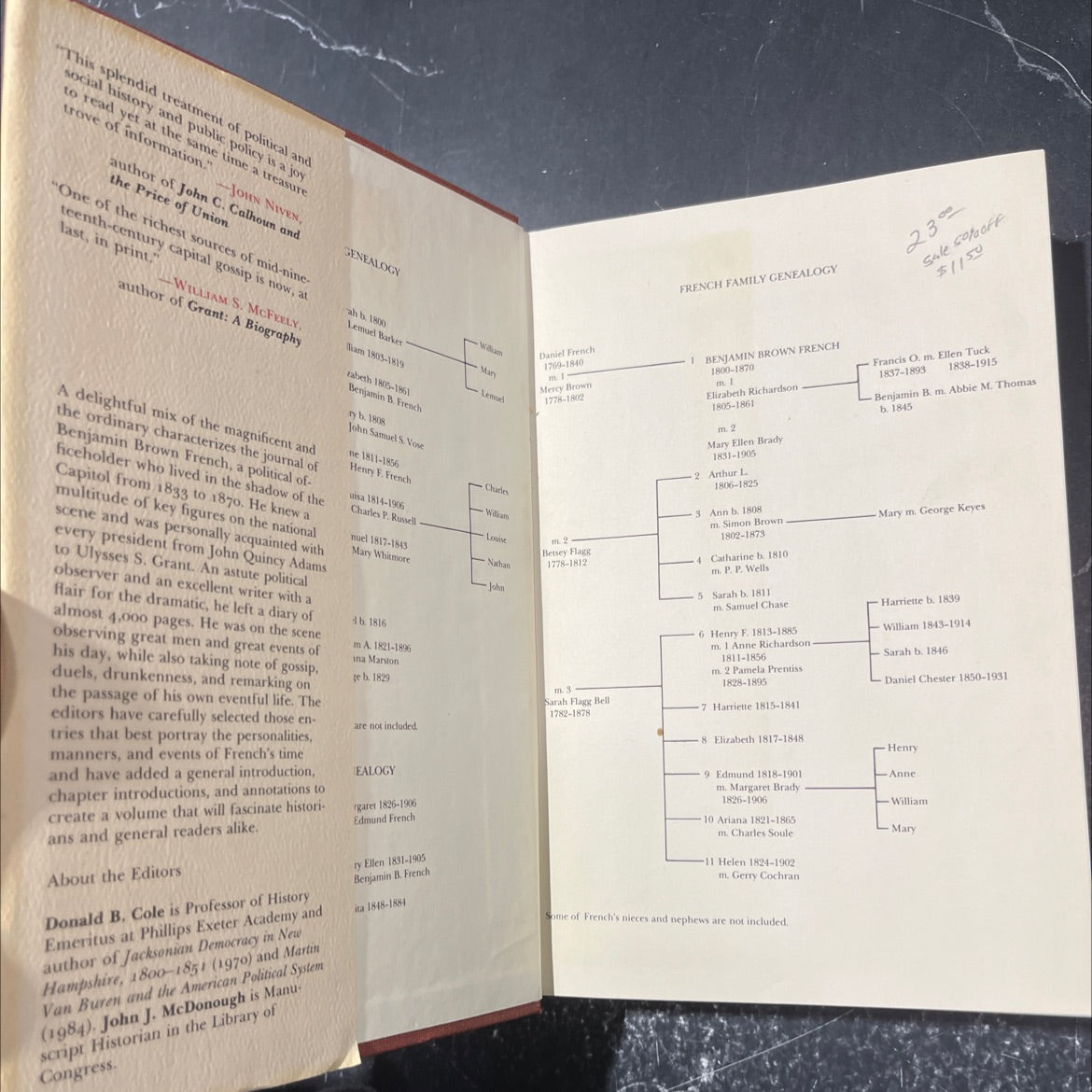 witness to the young republic: a yankee's journal, 1828-1870 book, by Benjamin Brown French, 1989 Hardcover image 4