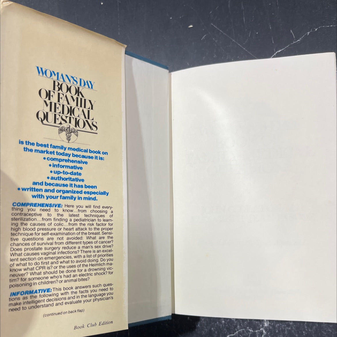 woman's day book of family medical questions book, by john g. deaton, m.d., elizabeth jean pascoe, 1979 Hardcover image 4