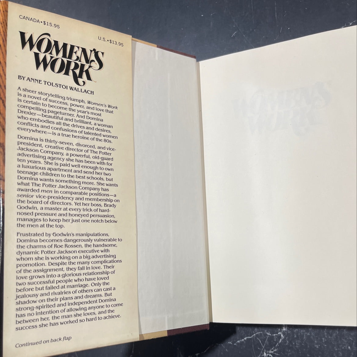 women's work book, by anne tolstoi wallach, 1981 Hardcover image 4