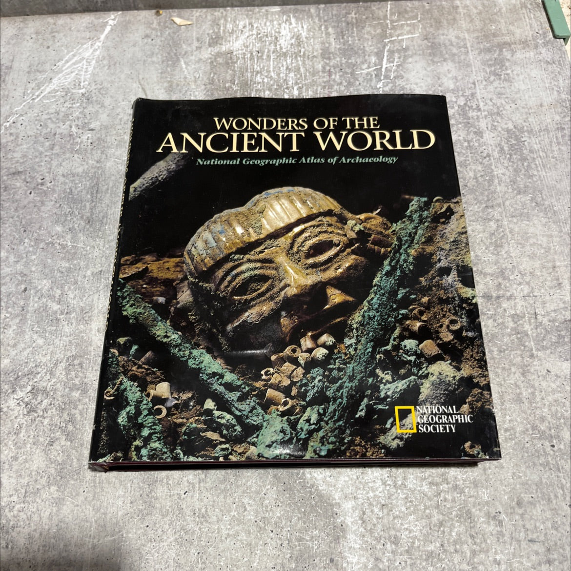 wonders of the ancient world national geographic atlas of archaeology book, by Norman Hammond, 1994 Hardcover image 1