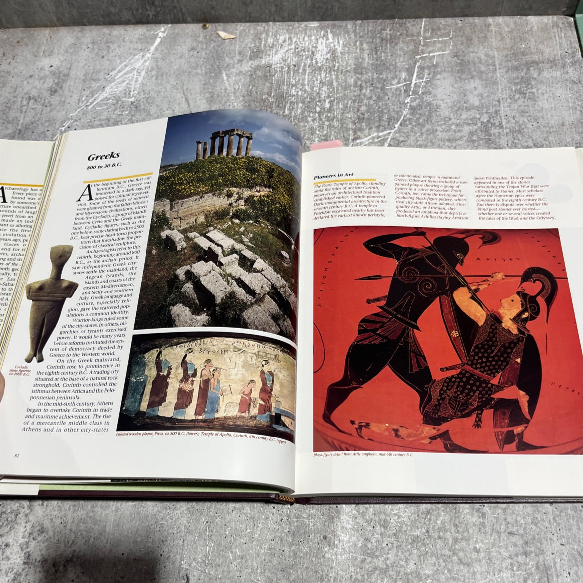 wonders of the ancient world national geographic atlas of archaeology book, by Norman Hammond, 1994 Hardcover image 4