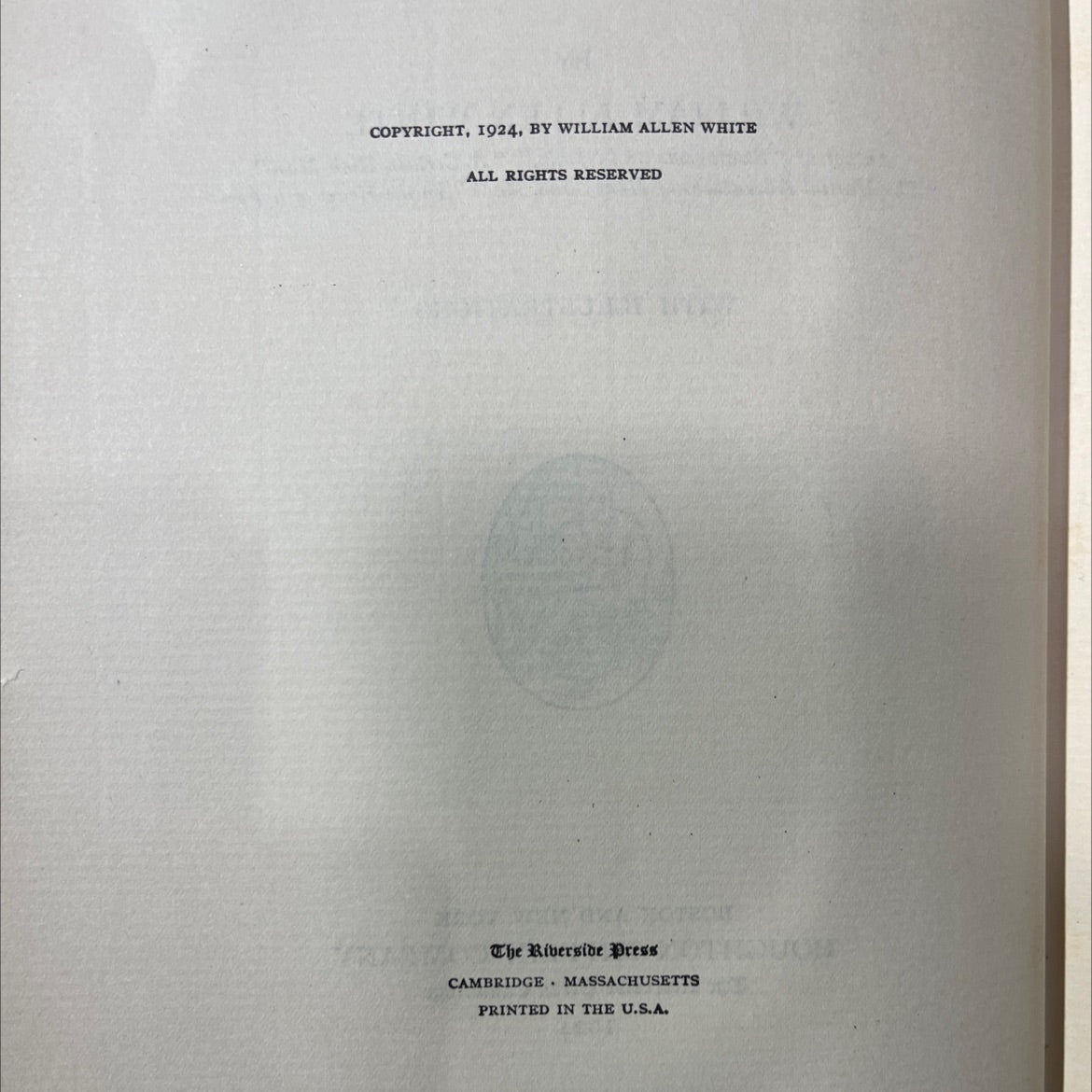 woodrow wilson the man, his times and his task book, by william allen white, 1924 Hardcover image 3