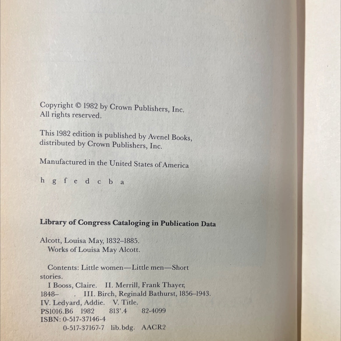 works of louisa may alcott book, by louisa may alcott, 1982 Hardcover image 3