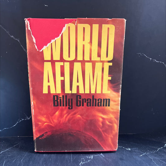 world aflame book, by billy graham, 1965 Hardcover image 1