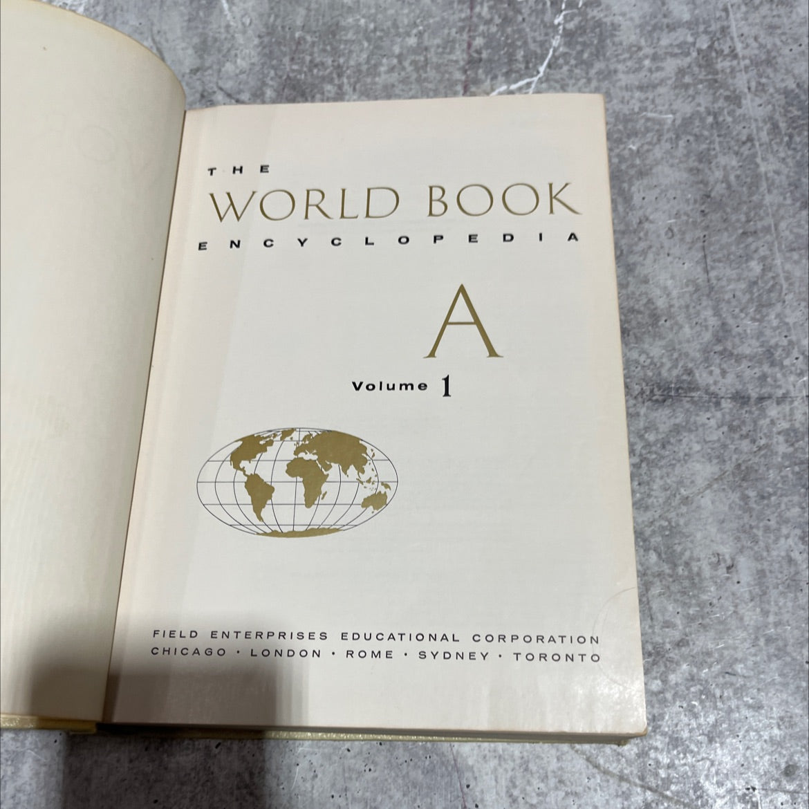world book encyclopedia a volume 1 book, by field enterprises educational corporation, 1964 Hardcover image 2