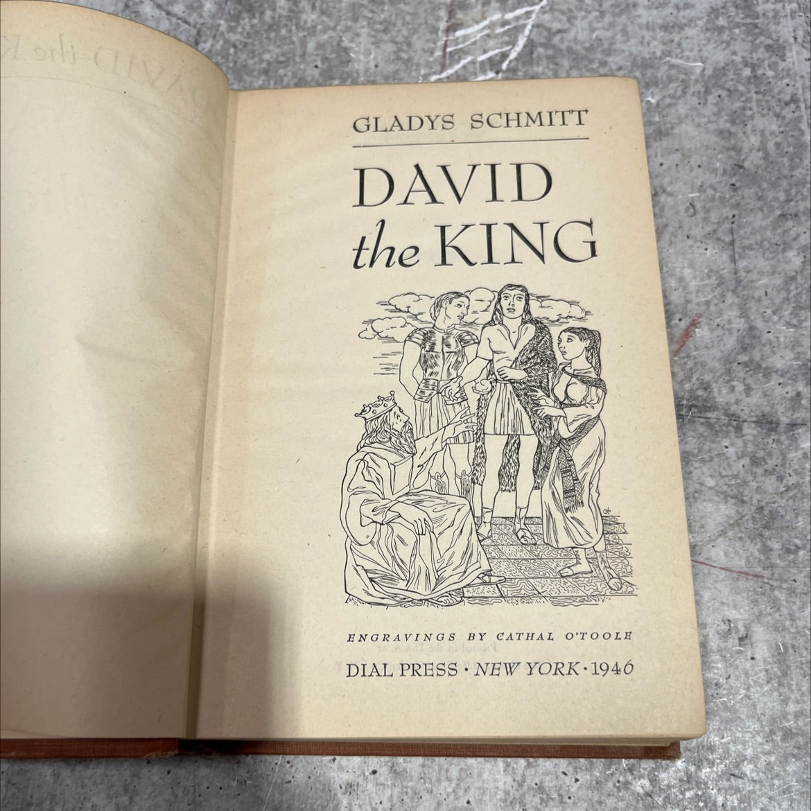 world david the king book, by gladys schmitt, 1946 Hardcover image 2