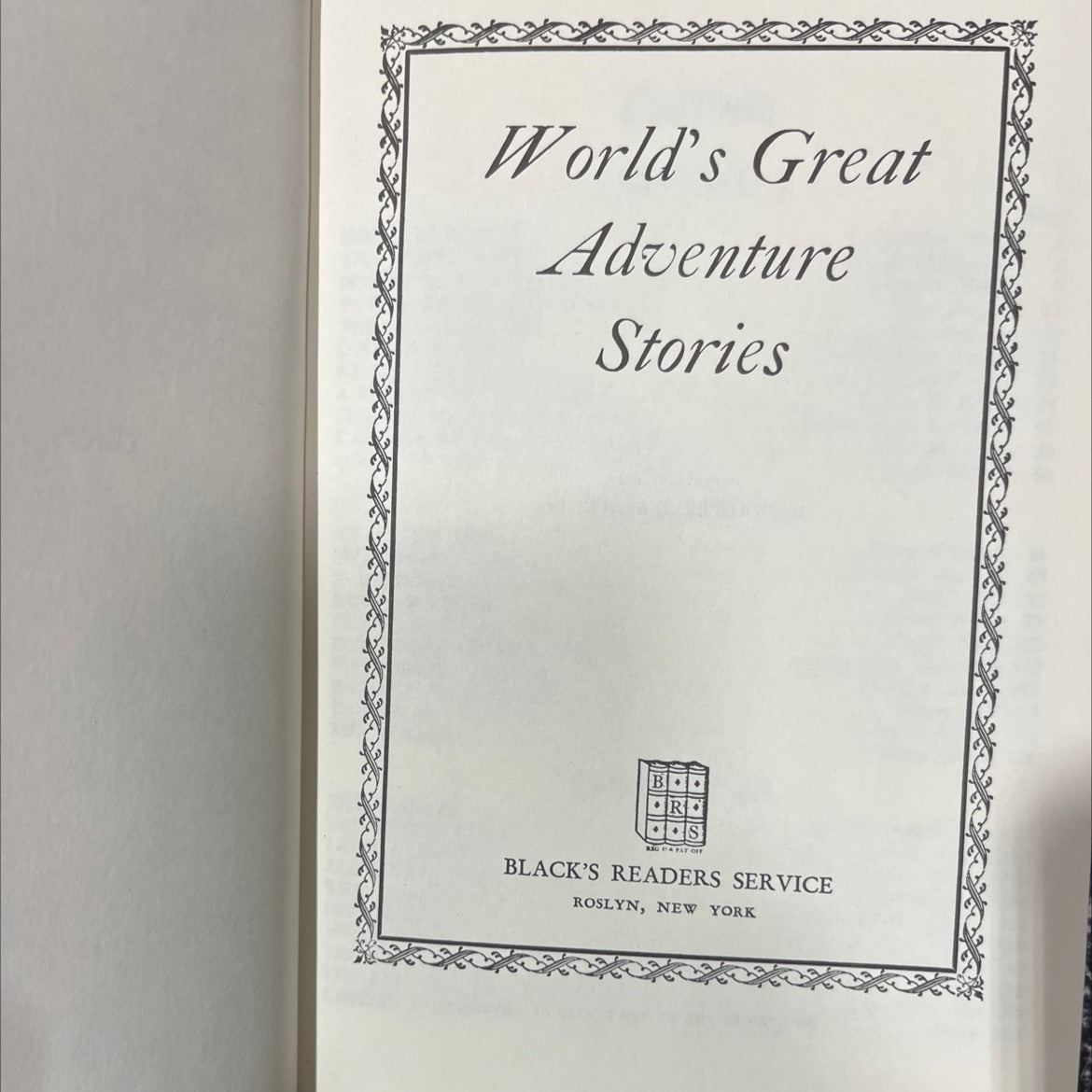 world's great adventure stories book, by unknown, 1929 Hardcover image 2