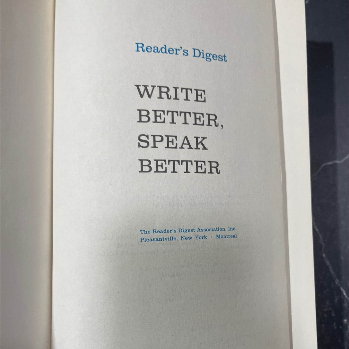 write better, speak better book, by unknown, 1977 Hardcover image 2