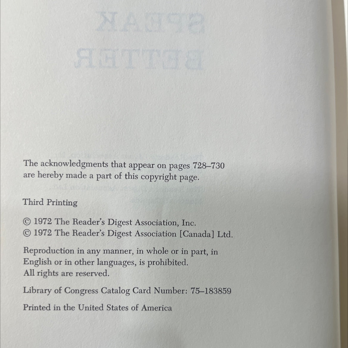 write better speak better book, by unknown, 1972 Hardcover image 3