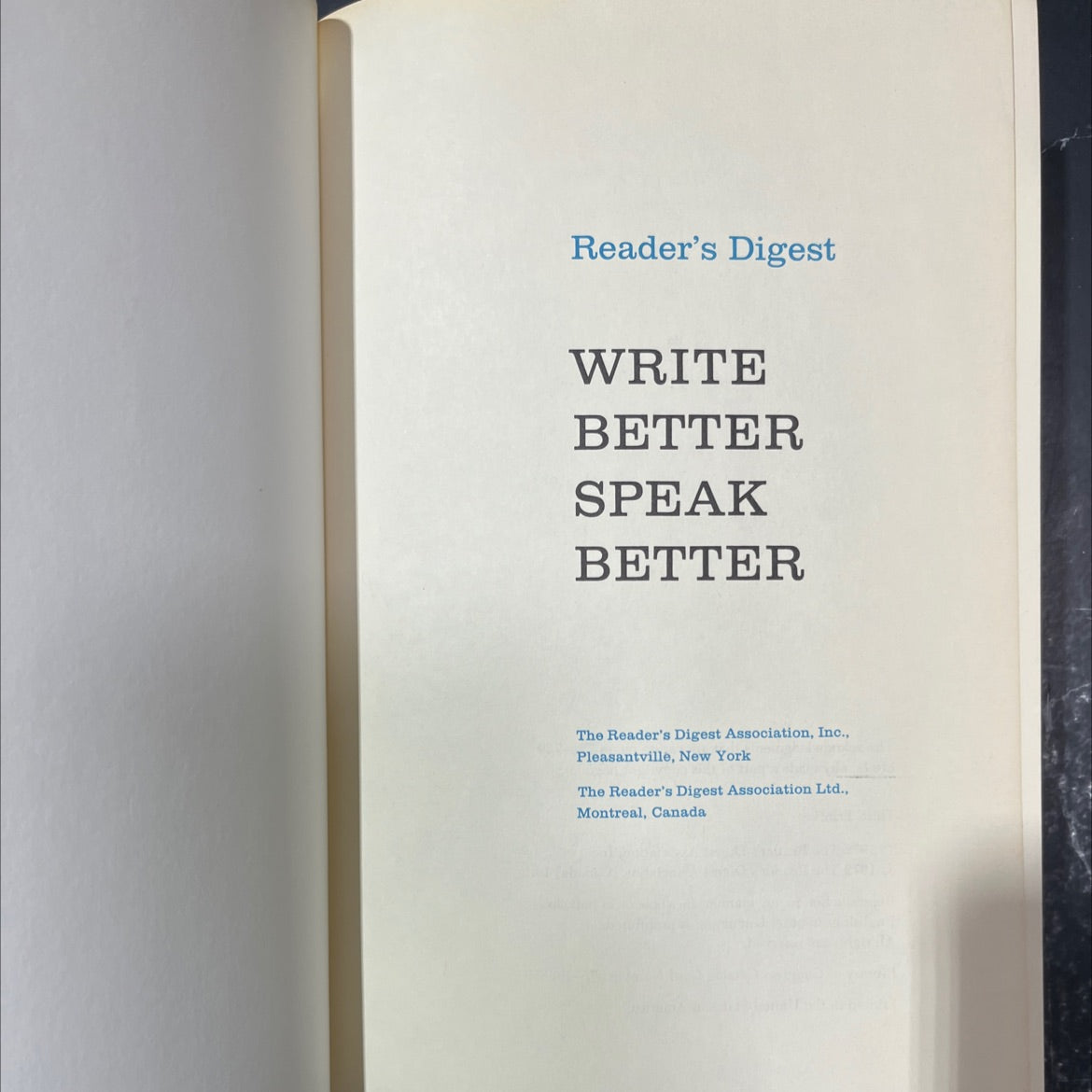 write better speak better book, by unknown, 1972 Hardcover image 2