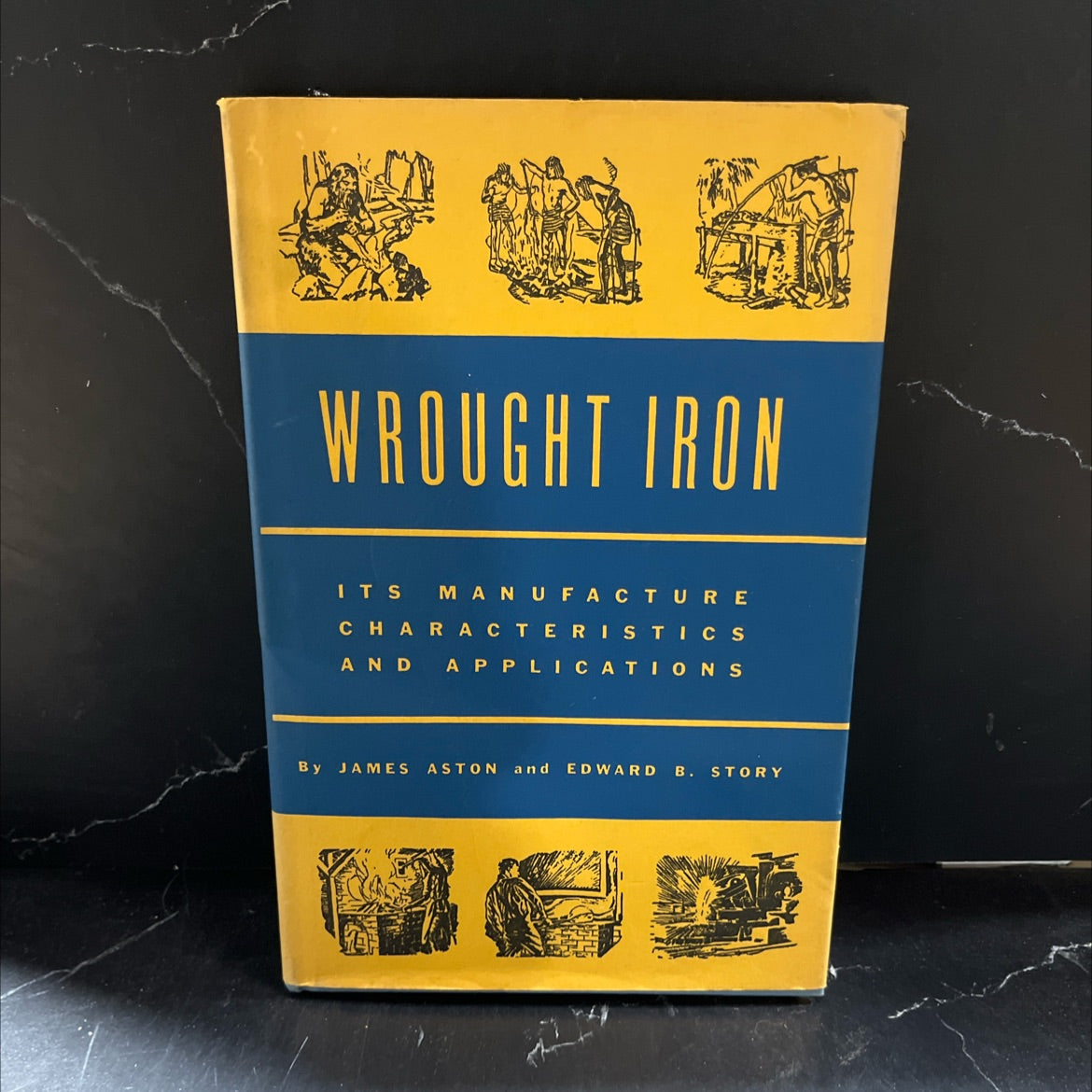 wrought iron its manufacture characteristics and applications book, by james aston, edward b. story, 1956 Hardcover image 1