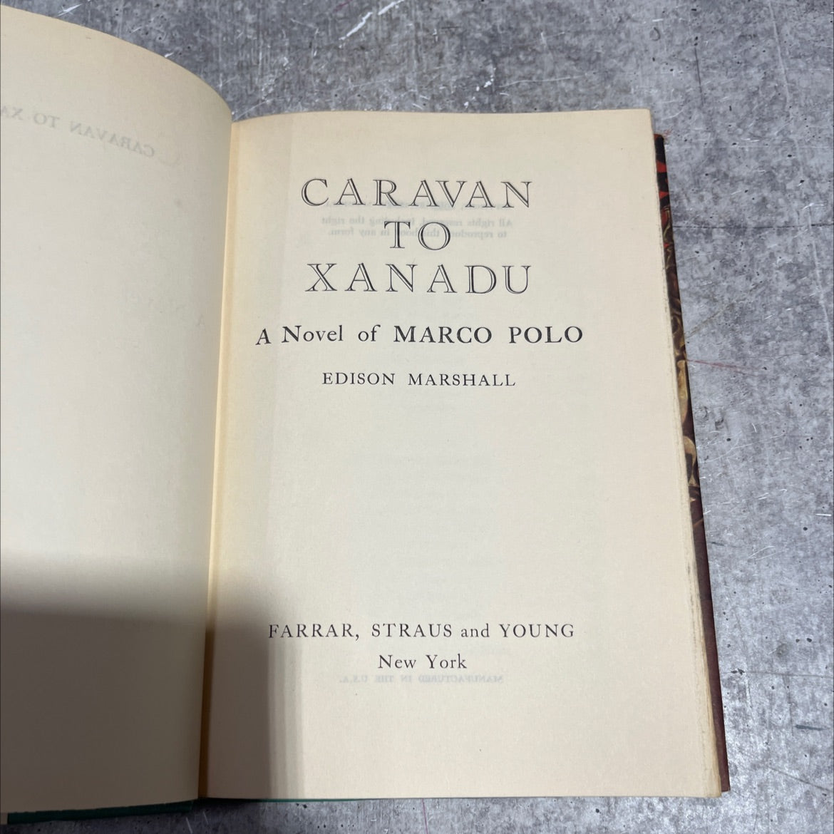 xot mavarad caravan tipis odt sin - το adgh a xanadu a novel of marco polo book, by edison marshall, 1953 Hardcover image 2