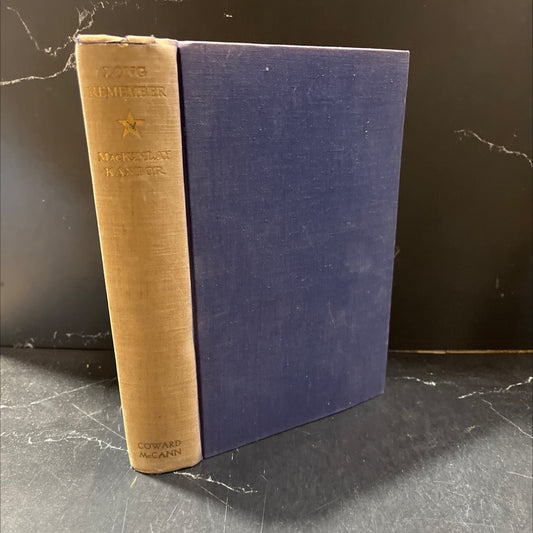 y antor y uth ird long remember book, by Mac Kinlay Kantor, 1934 Hardcover image 1