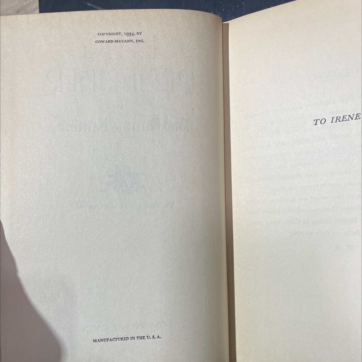 y antor y uth ird long remember book, by Mac Kinlay Kantor, 1934 Hardcover image 3