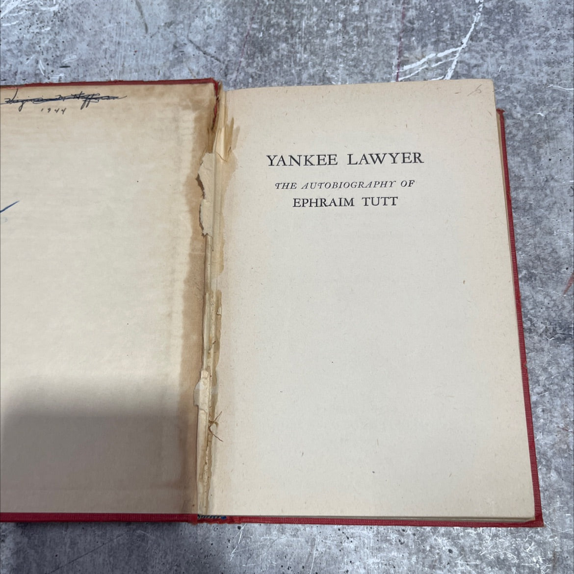 yankee lawyer the autobiography of ephraim tutt book, by ephraim tutt, 1944 Hardcover image 2