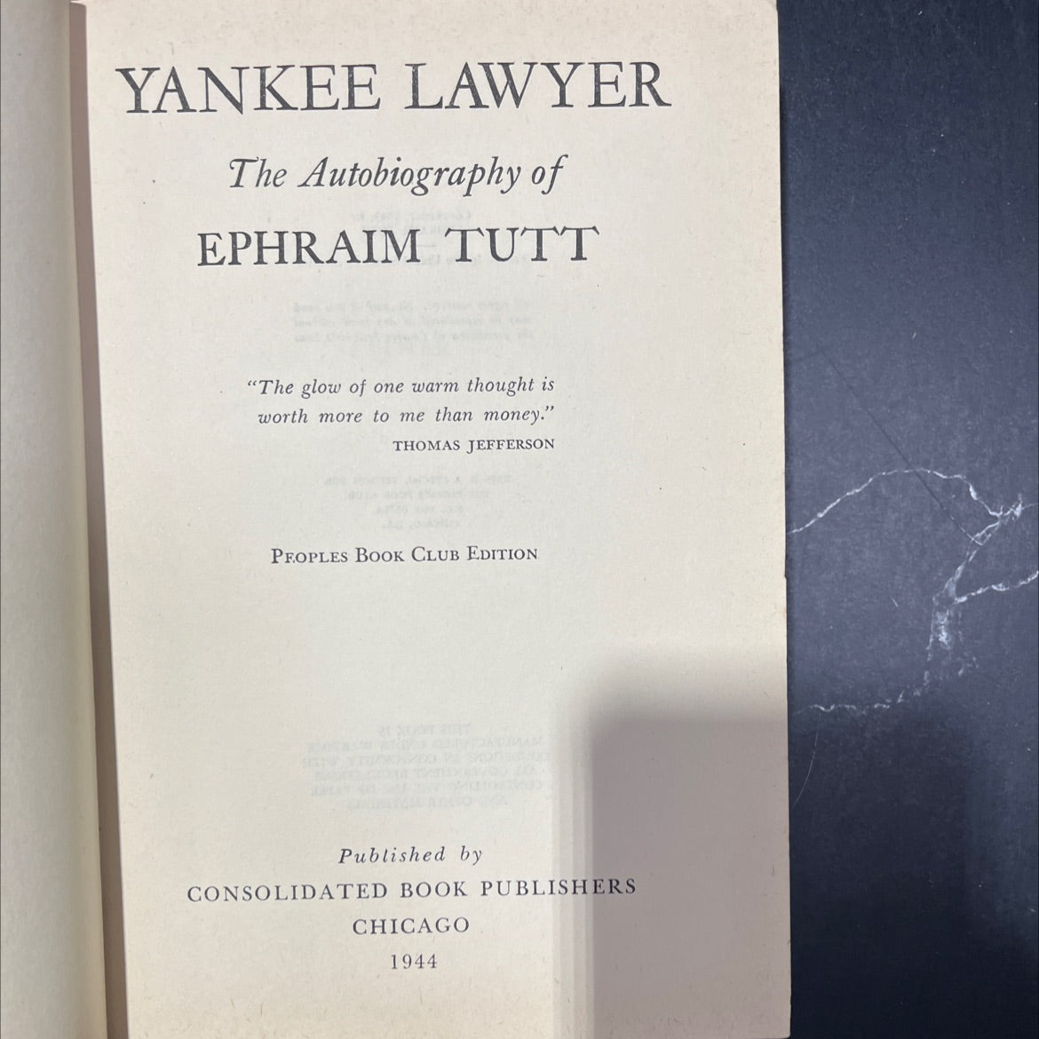 yankee lawyer book, by ephraim tutt, 2002 Hardcover image 2