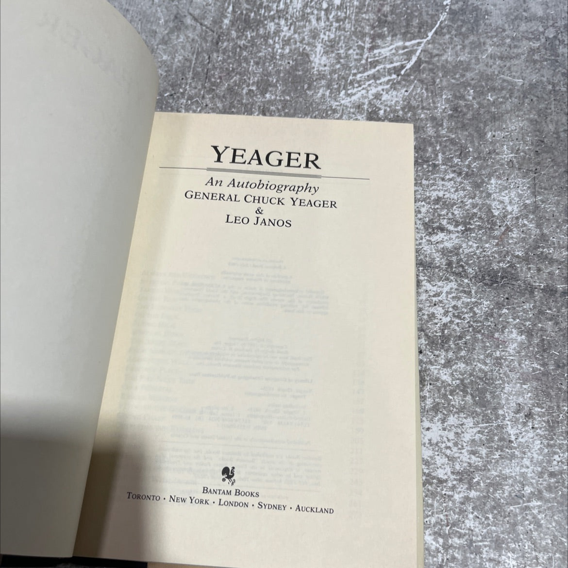yeager an autobiography book, by chuck yeager & leo janos, 1985 Hardcover image 2