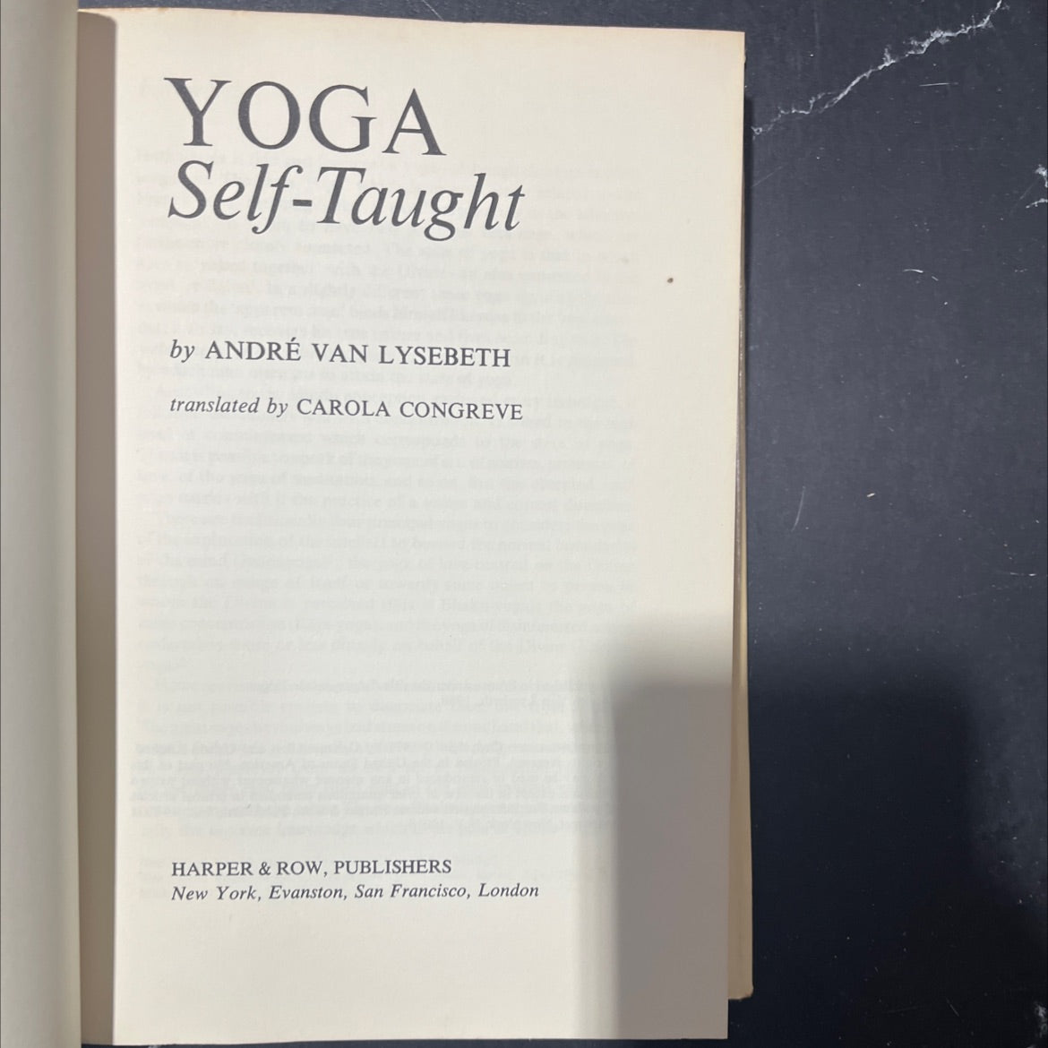 yoga self-taught book, by andré van lysebeth, 1971 Hardcover image 2