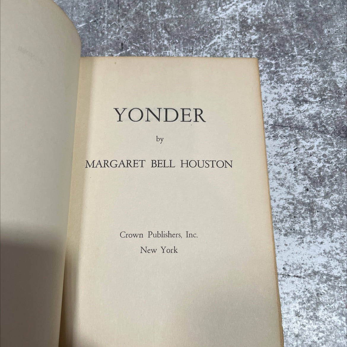 yonder book, by margaret bell houston, 1955 Hardcover image 2