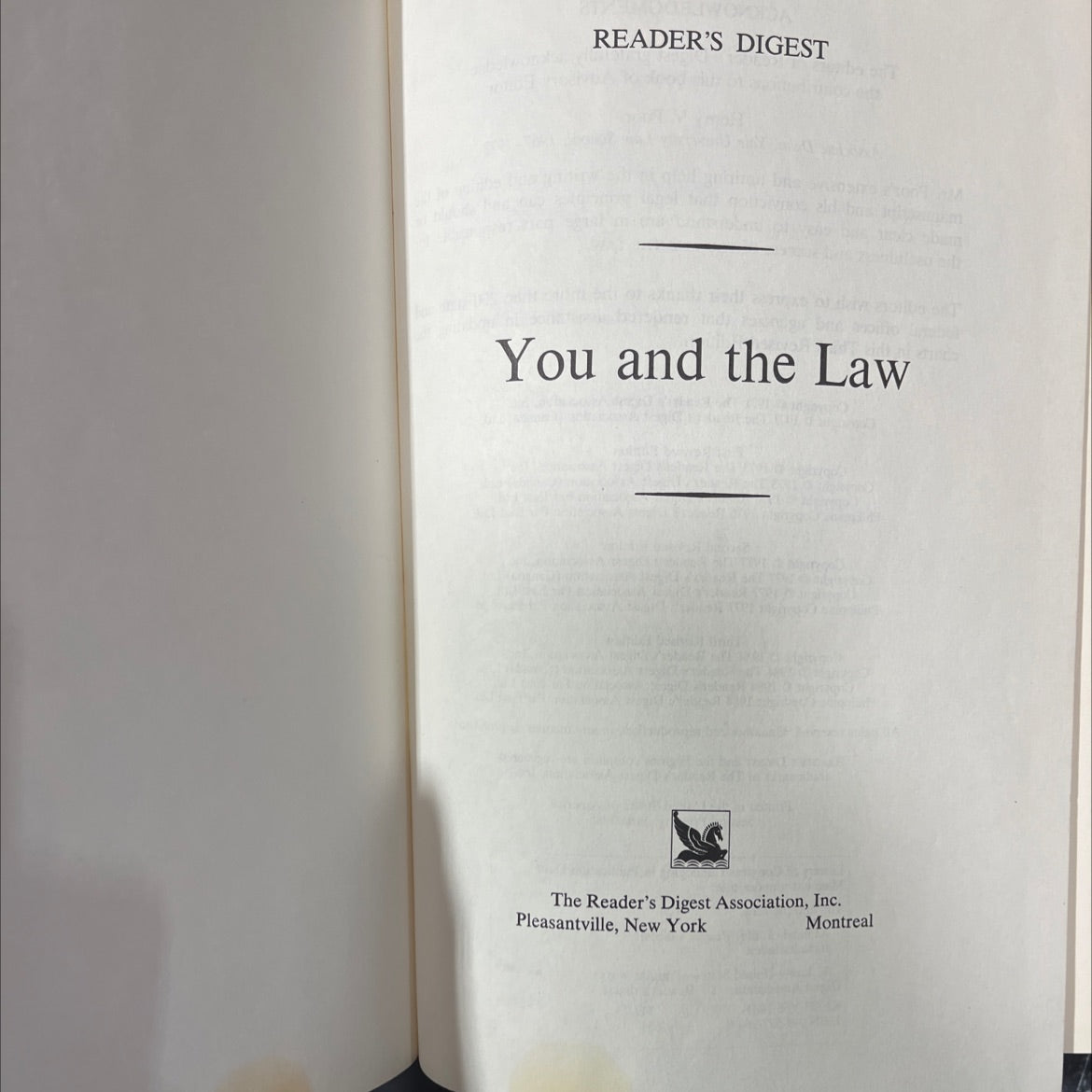 you and the law book, by Henry V. Poor, 1984 Hardcover image 2