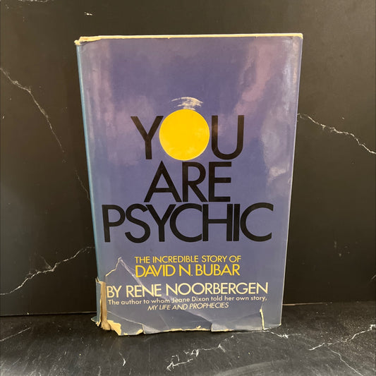 you are psychic the incredible story of david n. bubar book, by rene noorbergen, 1971 Hardcover image 1