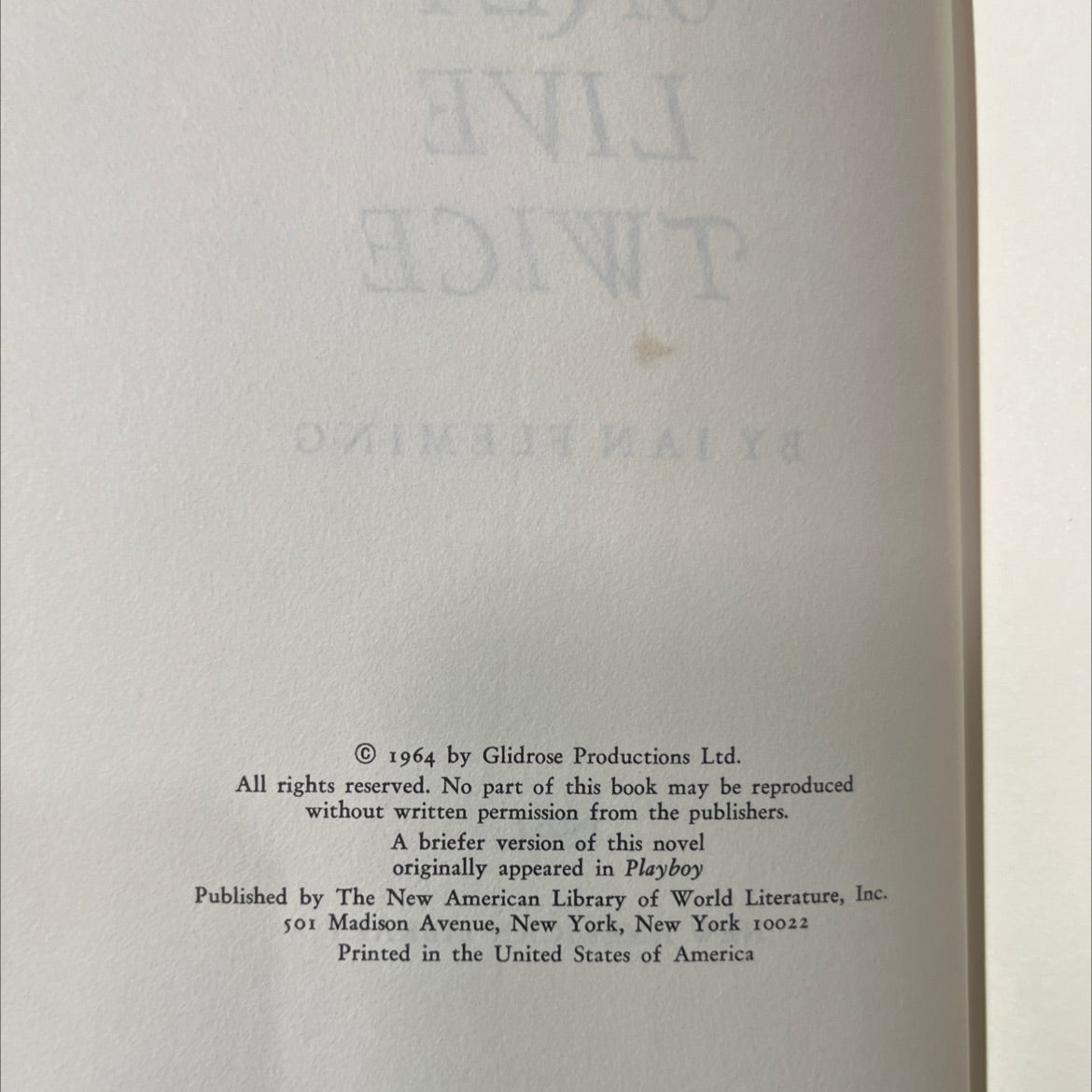 you only live twice book, by ian fleming, 1964 Hardcover image 3