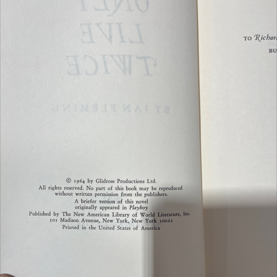 you only live twice book, by ian fleming, 1964 Hardcover image 3