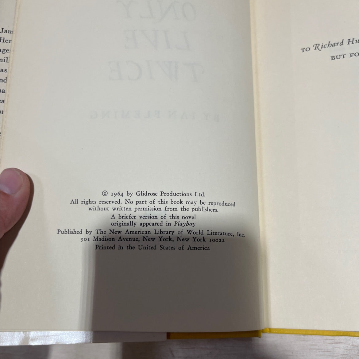 you only live twice book, by ian fleming, 1964 Hardcover image 3