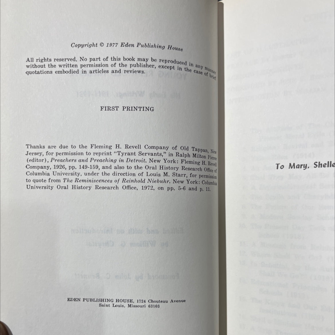 young reinhold niebuhr: his early writings, 1911-1931 book, by reinhold niebuhr, 1977 Hardcover image 3