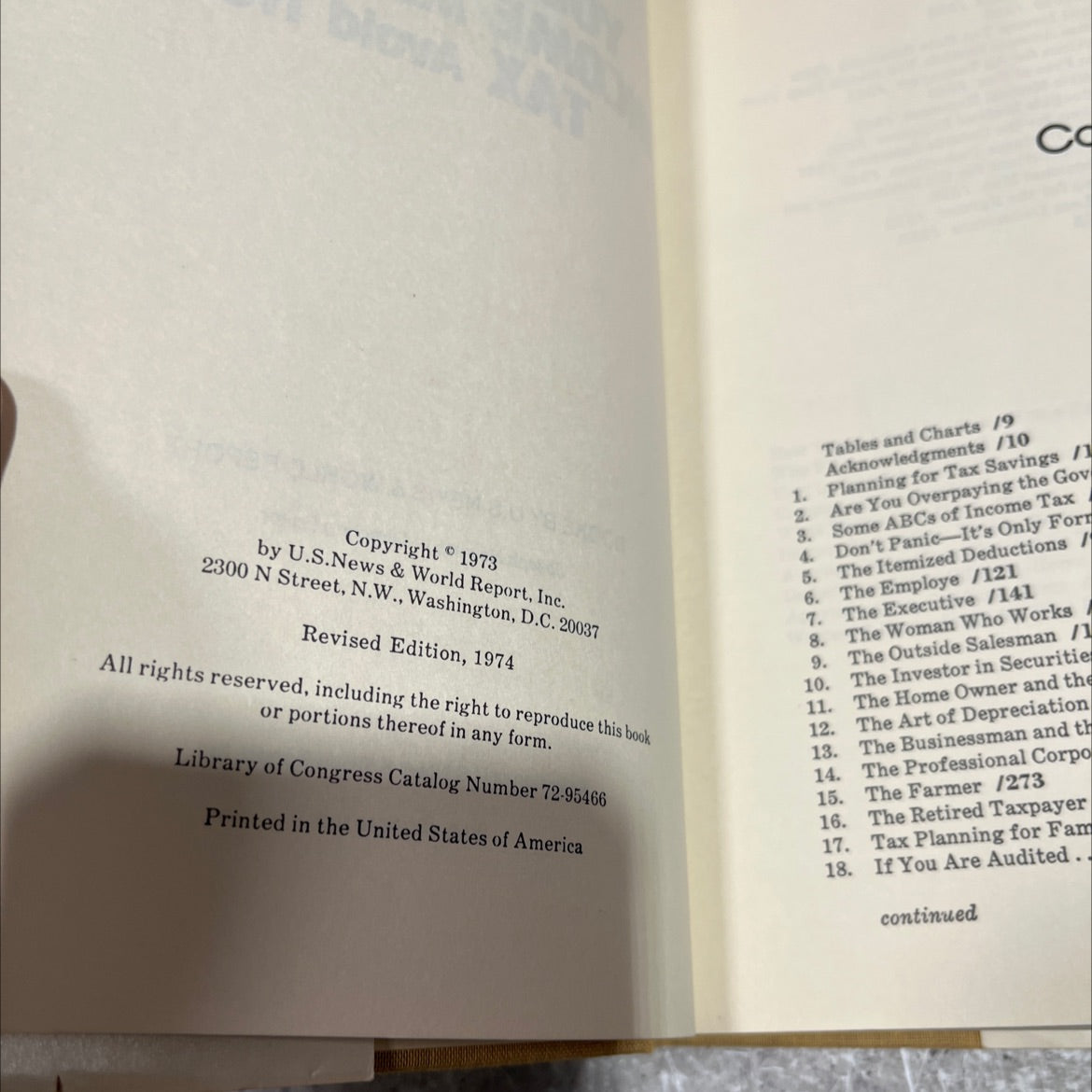 your how to save income money and tax avoid trouble book, by Joseph Newman, 1974 Hardcover image 3