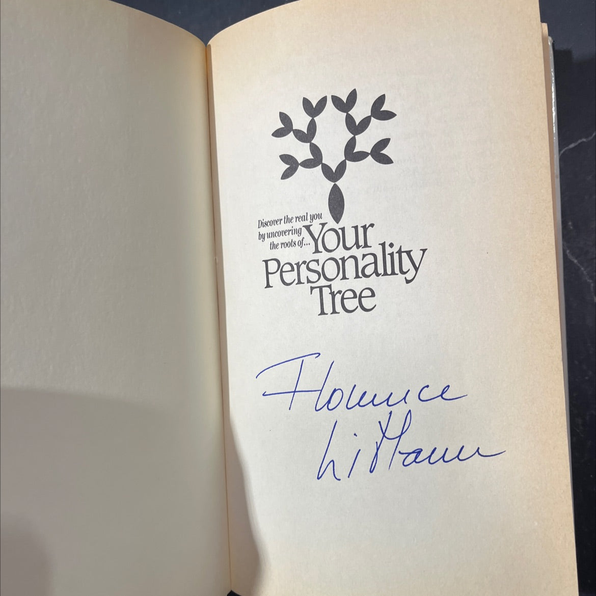 SIGNED your personality tree book, by florence littauer, 1986 Hardcover image 4