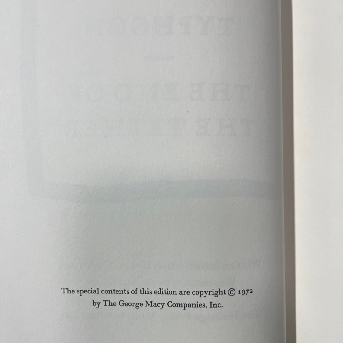 youth, typhoon, the end of the tether book, by joseph conrad, 1972 Hardcover image 3