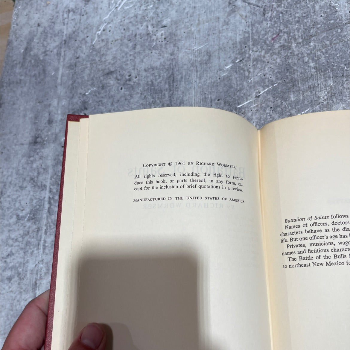 zima moliatta battalion of saints book, by richard wormsser, 1961 Hardcover image 3