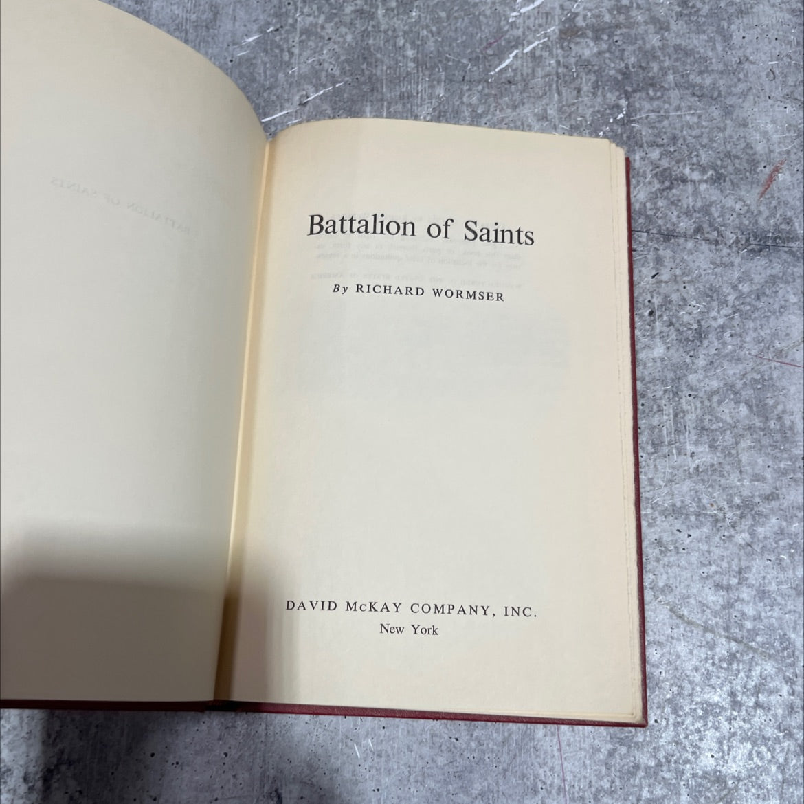 zima moliatta battalion of saints book, by richard wormsser, 1961 Hardcover image 2
